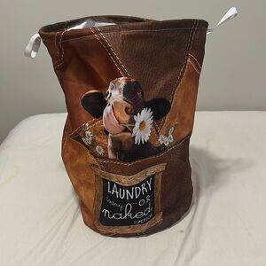 “Laundry today or naked tomorrow” Laundry Hamper